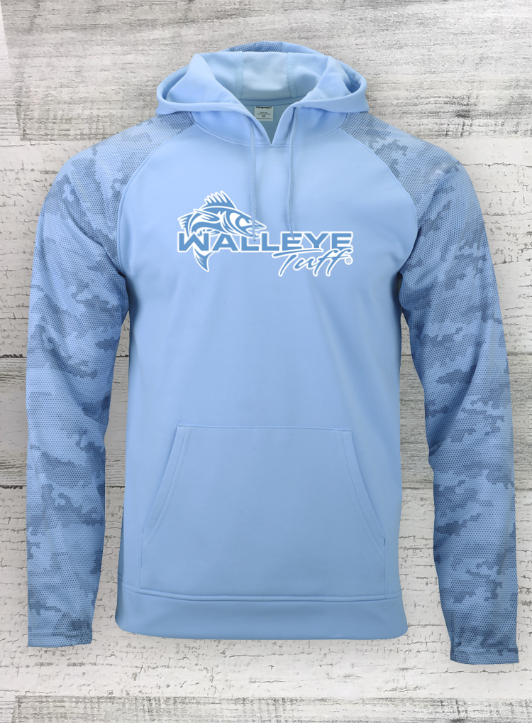 Walleye Tuff Tahoe Digi Hex Camo UPF 50+Hoodie - Walleye Hoodie - Fish -  Hook u0026 Drag