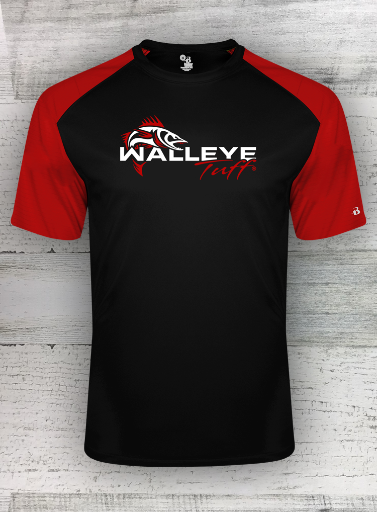 Walleye Tuff - Sport Series - Adult Men's Badger - Red Black