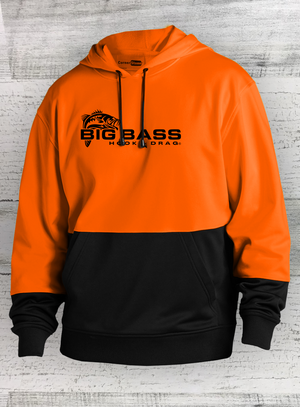 HD Fish - Sport Series - Enhanced Visibility Fleece Pull over Hoodie - Catfish Walleye Crappie Bass