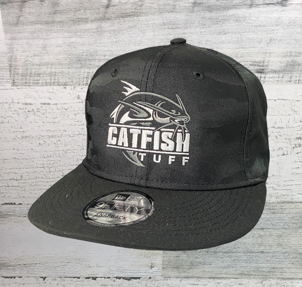 Walleye Tuff - Tonal Camo - Flat Bill Snapback Cap - Walleye Hat