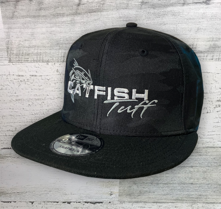 Flat Bill - Catfish Tuff Sport Series - New Era ® Tonal Black Camo Adjustable Cap