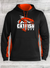 Catfish Tuff OG - Sport-Wick® Fleece Colorblock Hooded Pullover Safety Orange/Black