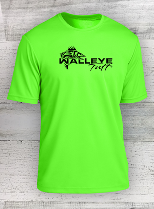 Walleye Tuff Sport Series - Racer Mesh Short Sleeve Tee Neon Green