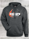 Big Buck Tuff - Hunting Hoodie- Monocam embossed Hooded Sweatshirt - Gray