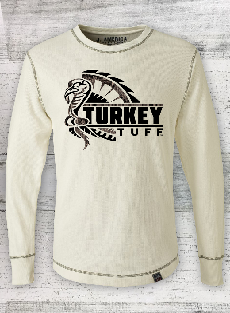 Turkey Tuff - Hunting Shirt - Vintage Long Sleeve Thermal Tee