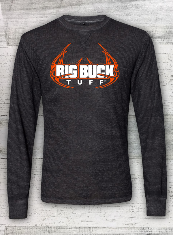 Big Buck Tuff Safety Orange - Long Sleeve- heavy weight -Cotton