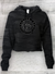 Catfish Tuff - Black Camo Ladies Crop Hooded Pullover - Circle Series - Catfish hoodie