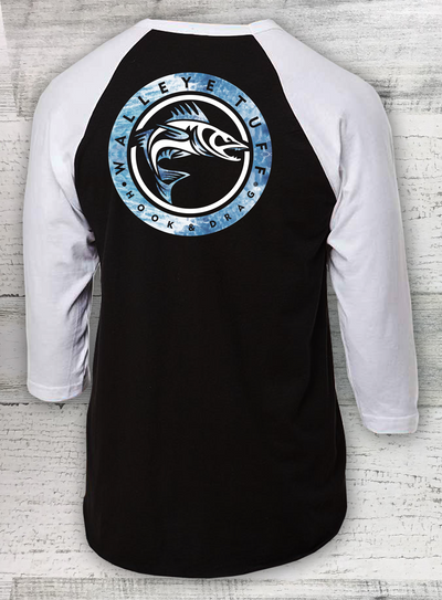 Unisex 3/4 Sleeve Baseball Tee - Realtree Aspect Sky Circle Series