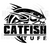 CatFish Tuff 7 x 6.25 Decal Black