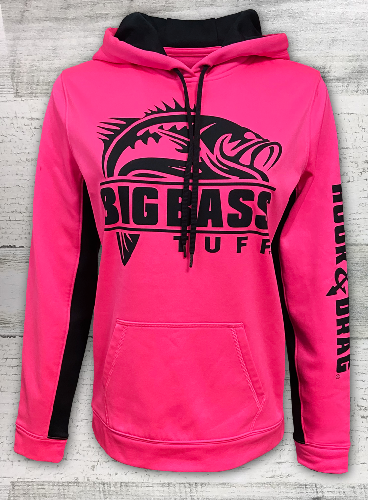Big Bass Tuff Sport-Tek® Ladies Sport-Wick® Fleece Colorblock Hooded Pullover