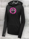 Walleye Tuff- Ladies -Tri-Blend Wicking Fleece Hooded Pullover - with Thumb Holes - Walleye - Fishing - Hoodie Hoodie