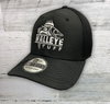 Walleye Tufff - Fishing Hat -  Tonal BLACK Camo Stretch Tech Mesh Cap