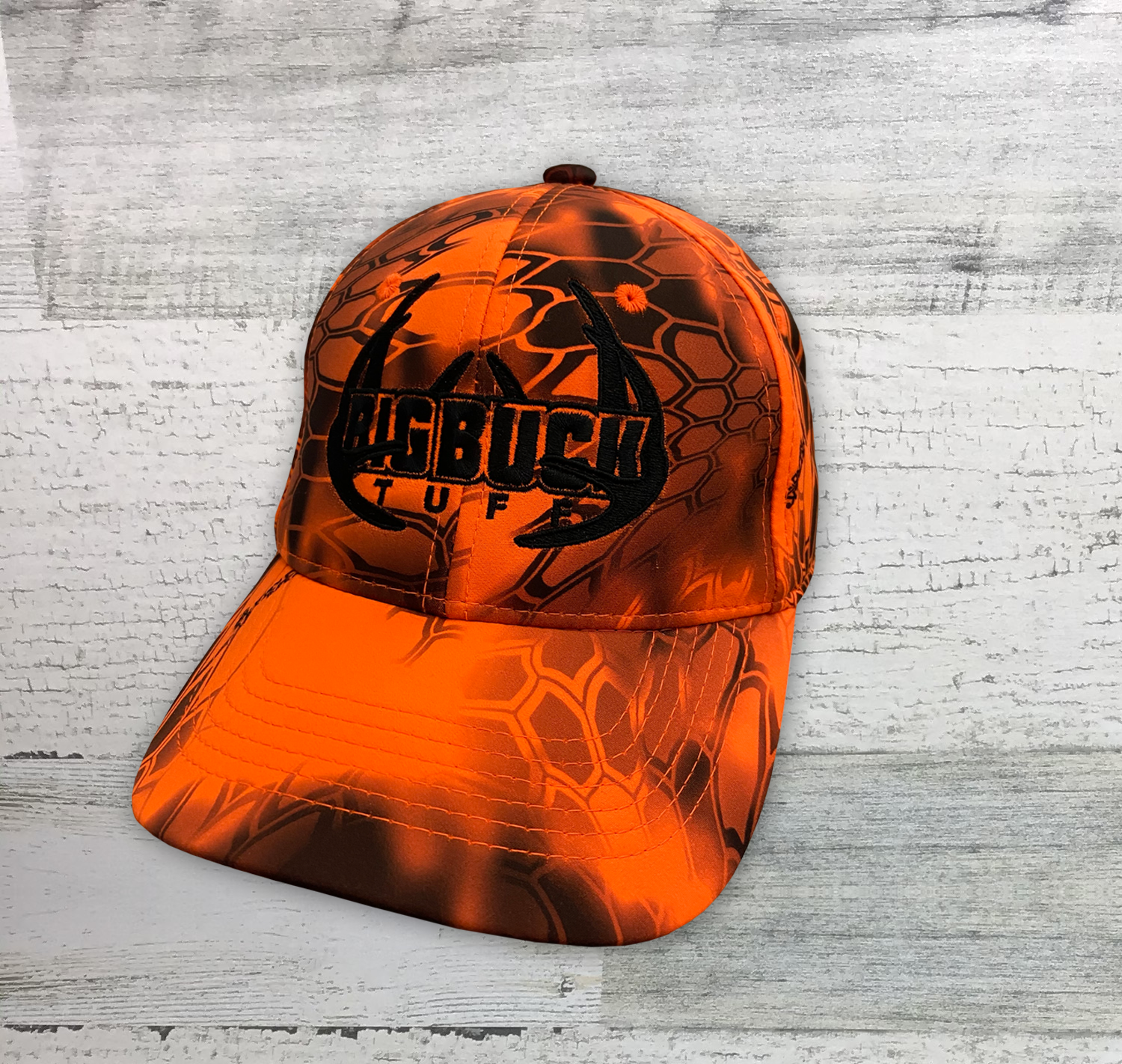 Big Buck Tuff- Kryptek - Hunting Hat - Blaze orange Platinum Series Performance Camo Cap