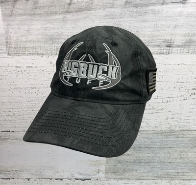 Big Buck Tuff- Hunting Hat - Kryptek Black Typhon Camo Hat