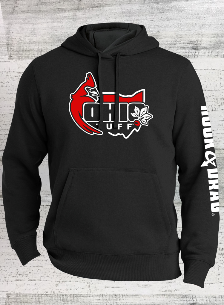 Ohio Tuff Hoodie - Black Pullover Hooded Sweatshirt