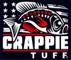 Crappie Tuff -Patriot - 5 x 4.25 - Decal