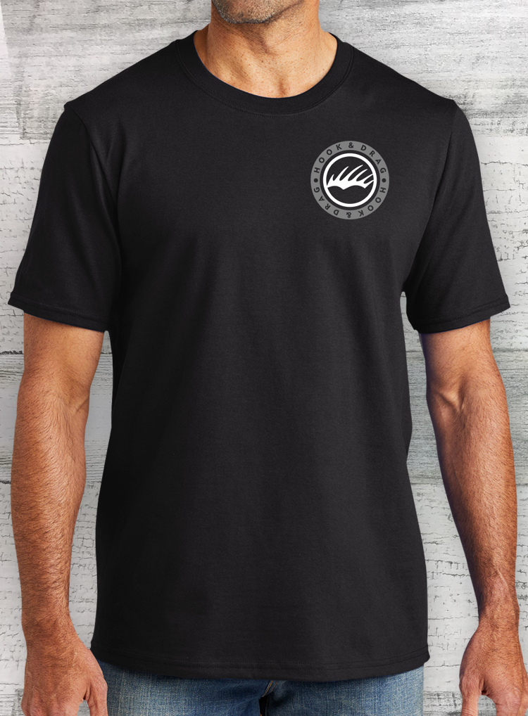 Walleye Tuff - Chore Tee - Made in The USA - Short Sleeve - Walleye Shirt - Fishing Shirt L / Black / WT